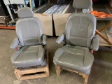 2 Clean Leather Car Seats made into Shop Seating