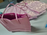 10 Large Pastel Pink Tote Purses - New in Bag