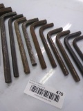 Lot of Various Sized Allen Wrenches