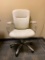 White Vinyl Executive Office Chair