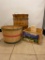 Large lot of charming country style Produce Baskets