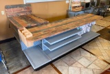 BEAUTIFUL Custom Multicolored Wood Topped Counter!!