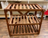 Rustic Country Three-Shelf Display Rack / Stand