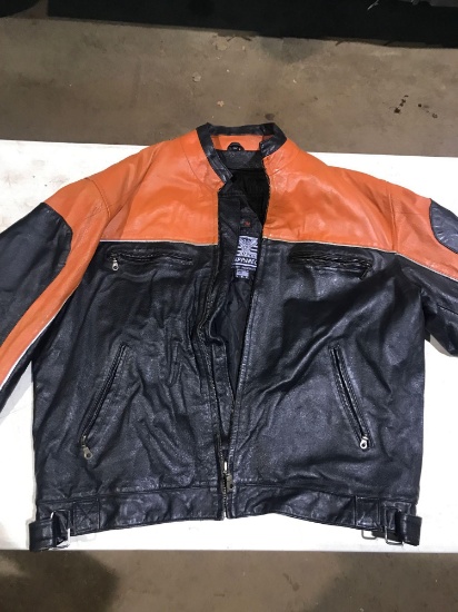 NEW Leather Motorcycle Jacket size54