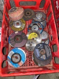 Lot of various sized grinding wheels