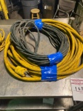 Two industrial extension cords