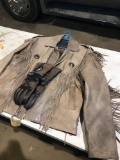 NEW Leather Jacket size52, Gloves sizeL
