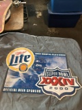 Metal MILLER LITE Super Bowl Sign