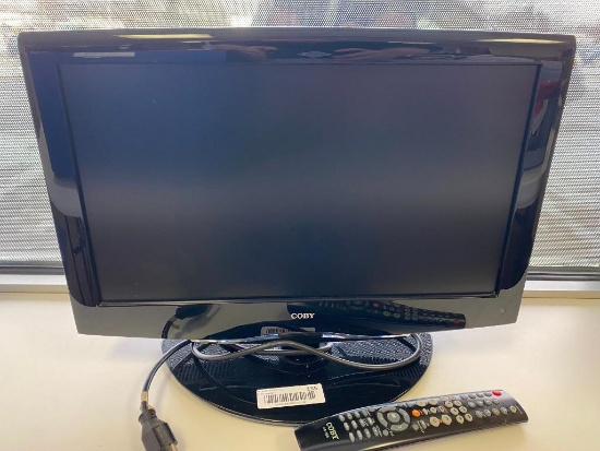 18" Coby Monitor with Remote and built-in DVD Player