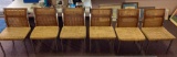 Set of (6) Howell Chrome and Woven-Back Chairs