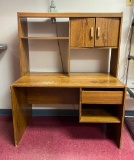 Wood Laminate Desk with Hutch