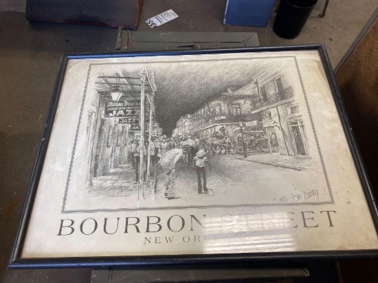 25in x 19in 1980 Bourbon Street Picture