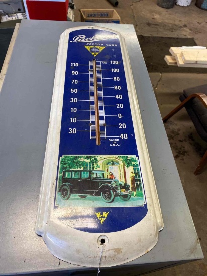 27in x 8in Packard (Repop) Thermometer