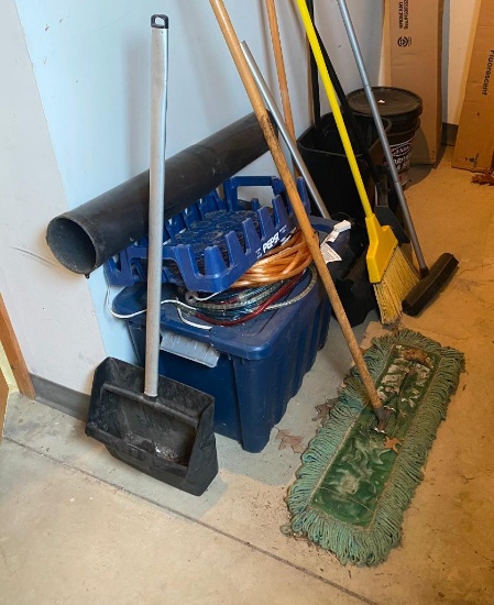 Corner Cleanout of Brooms, Bins, and More!