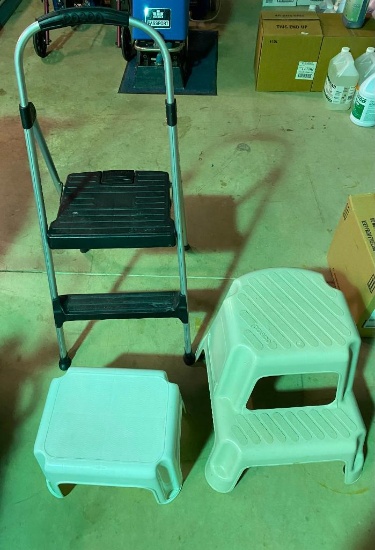 Three Assorted Stepstools