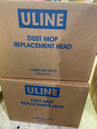 Two Boxes of ULine 24" 12/Master Dust Mop Replacement Heads