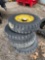 (4) Wolf Paw Skinny 8 lug Skidloader Wheels