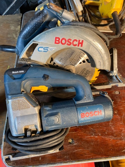 (2) Bosch 110v Saws, Jig Saw & Circular Saw