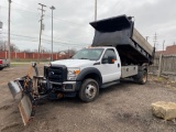 2015 Ford F-450 4x4 Dump Truck w/ Stainless Snow Dog V-Plow