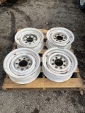 (4) 17.5in 8 lug Trailer Rims
