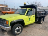 1996 Chevy 3500 4x4 Diesel Dump Truck