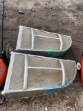 (2) Aluminum Side Mount Grass Baggers
