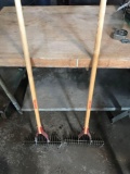 (2) TRUE TEMPER Thatching Rakes