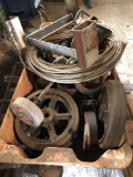 Miscellaneous Casters, wheels, and Cable Wire