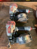 (2) Air Powered Coiled Roofing Guns