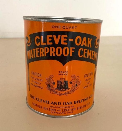 Vintage Cleve-Oil Can from the Cleveland Oak Belting Company