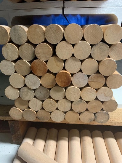 Bundle of 50 New Dowel Rods 1 1/2" D x 14 1/4" L