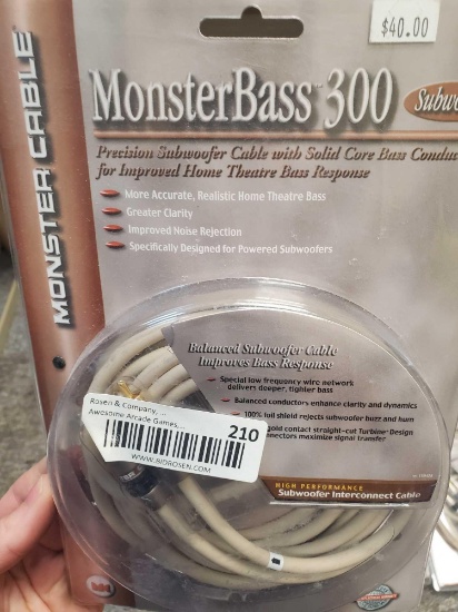 (17) Monster Bass Subwoofer Cables