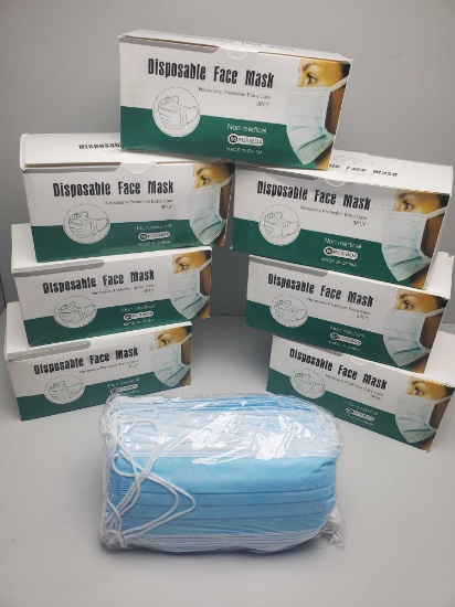 Disposable 3 Ply Face Masks (400)