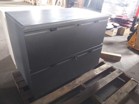 Gray 2 Drawer Hanging Filing Cabinet
