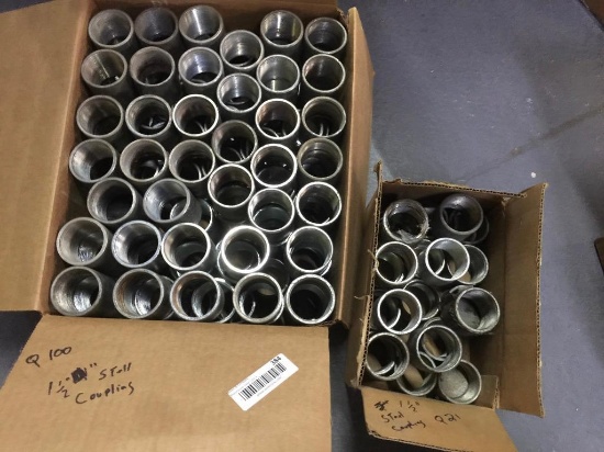 1 1/2" Steel Couplings - 120+ Count