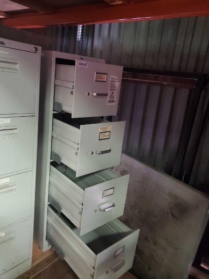 Large Cream Colored Filling Cabinet