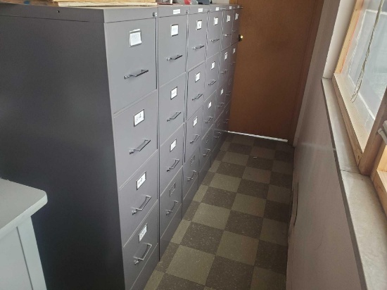 Large Gray Filling Cabinets (2)