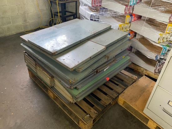 Pallet of 50+ Straight Metal Shelves