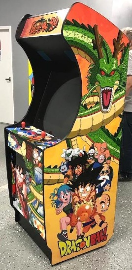 Brand New Dragon Ball Themed Stand Up Arcade Video Game with Large Flat Screen Display