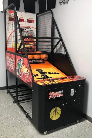 New Arcade Coin Operated-Large Basketball Machine with 5 Basketballs