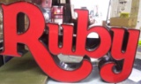 Ruby Tuesday Channel Letters with Race Way for Mounting