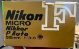 Nikon Micro Nikkor P Auto 55mm f/3.5 Camera Lens with Nikon FA.FE2 Focusing Screen