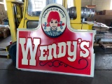 An American Classic! Huge Vacuum Molded Classic Wendy's Sign