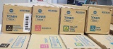 Konica Minolta Toner Set of 4 - Black Magenta Yellow and Cyan - See Pics for Toner Codes