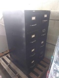 Tall Black 4 Drawer Filing Cabinet (x2)