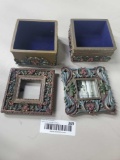 (2) Decorative Jewelery Boxes