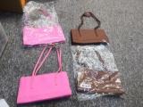 (4) Tiger Lily Pink & Brown Purses 8