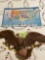 Vintage Bald Eagle Wall Plaque & Partially Complete Collectors Album 25 Cent Coin Set