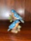 Vintage Hand Painted Lefton Eastern Blue Birds On Branch...Figurine