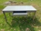 Vintage Steelcase Metal Table with Drawer and Formica Top